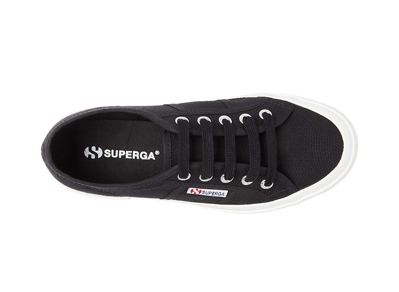 Alpargata Superga Hombre Negras/Blancas - 2750 Cotu Classic - 178243JCT
